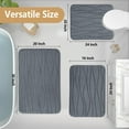thumbnail image 2 of Smiry Memory Foam Bath Mat, Soft and Non-Slip Bathroom Rugs, Absorbent Bath Rugs 24"x"16, Dark Grey, 2 of 8