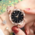 thumbnail image 4 of Unisex Stars Little Point Frosted Belt Watch Dotted With Roman Scale Watch, 4 of 9