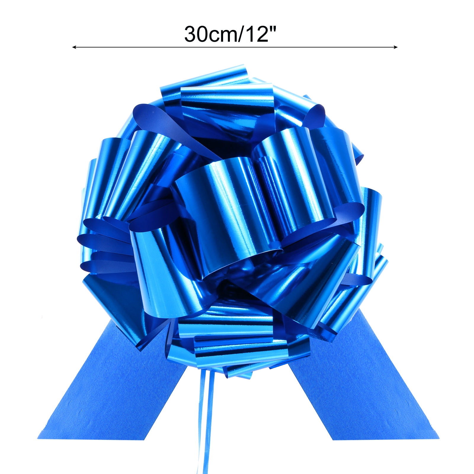 Extra Large Pull Bow Car Gift Wrapping Bows Ribbon for Wedding Car Baskets Presents Christmas Big Gift Bow Blue 12 inch