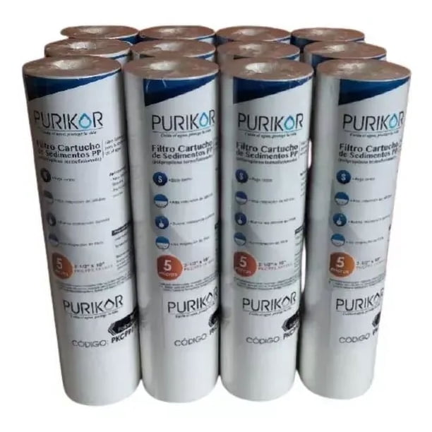 Cartuchos de Sedimentos Polispun 5 Micras Purikor PKCPP2.5x10x5 2.5' x 10' 5 Micras