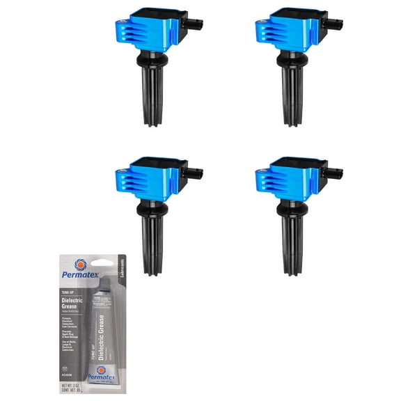 Set of 4 ISA Ignition Coils   Tune Up Grease Compatible with Ford Lincoln - Edge Escape Focus Fusion MKT MKZ Replacement for C1816 UF-670 DG546 Fits select: 2014-2019 FORD ESCAPE TITANIUM