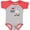 Baseball Heather and Red, variant on Inktastic I Love Goats Cute Goat Boys or Girls Baby Bodysuit