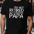 thumbnail image 1 of T-shirt Fantaisie pour Homme avec Imprimé de Lettres « PAPA », T-shirt Décontracté et Tendance, Style de Rue, Manches Courtes, Col Rond, 1 of 5