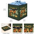 thumbnail image 3 of Thanksgiving Font Foldable Storage Baskets with Handle, 10.8"x10.5"x10.6", Large Capacity - Organizer Bins for Clothes Storage, Storage Cubes, 3 of 6