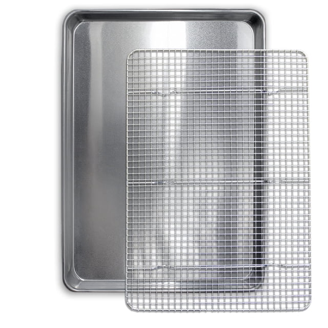 Commercial Quality Cookie Sheet and Rack - Alumin