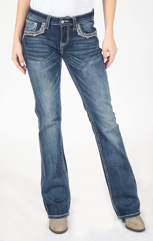 Clash Jeans USA Levanta Pompis Khaki w/ Decorative Stitching 