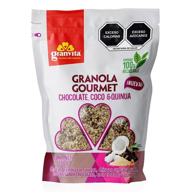 Granola Granvita gourmet chocolate, coco & quinua 350 g