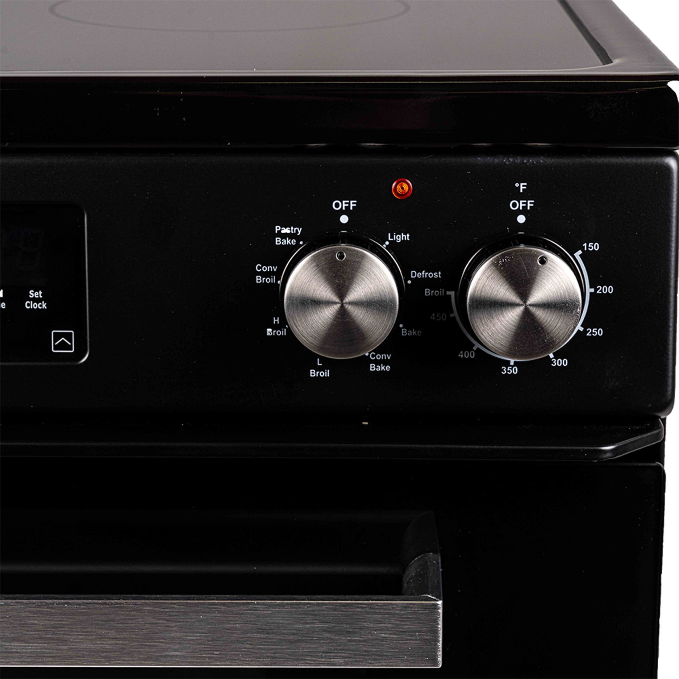 Magic Chef 24 in 4 Element Freestanding Electric Range in Black in Black