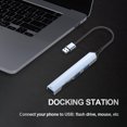 thumbnail image 2 of 4 en 1/5 en 1 USB C HUB USB3.0/USB2.0 Adaptador divisor múltiple Accesorios para computadora portátil, 2 of 6