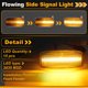 thumbnail image 3 of Luces de Marcador Lateral LED Ámbar Dinámicas Unique Bargains 34301S5A013/34301S5HT02 para Honda Accord 1997-2013 Luz de Señal Lateral Fluyente Lente Transparente 1 Par, 3 of 7