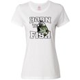 thumbnail image 3 of Inktastic Born to Fish Women's T-Shirt, 3 of 5