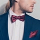 thumbnail image 5 of Corbata de moño para hombres, corbatas de moño ajustables con pañuelo de bolsillo, conjuntos de corbatas de moño preatadas para bodas (Oro Champagne Claro), 5 of 6