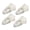 White, variant on mdesiwst 4Pcs Hairpin Plush Star Shape Bang Hair Clamp Kids Warm Autumn Winter Hair Clip Firm Hold No Scratch Hair Accessory