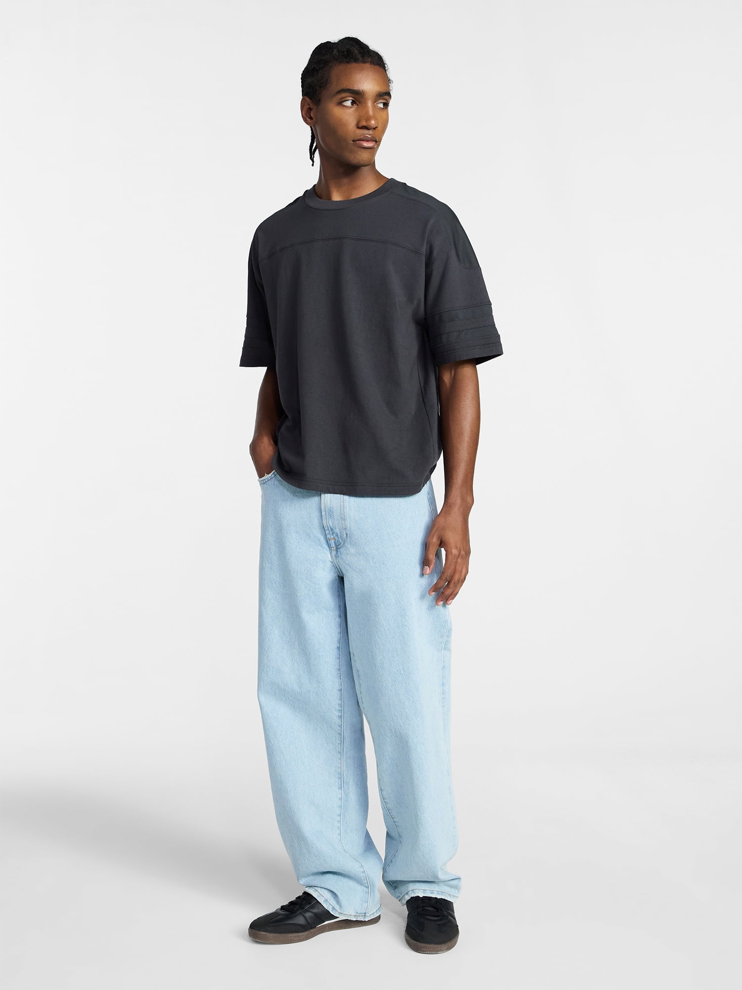 No Boundaries Mesh Football Tee with Short Sleeves, Men's XS-4XLT