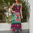 thumbnail image 2 of Bohemian Pattern Vestido Sin Mangas Vestidos Para Mujer, Vestido Suelto De Verano 2025, 2 of 5