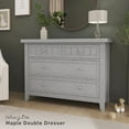 thumbnail image 2 of Dream On Me Maple Double Dresser In Pebble Grey, 2 of 6