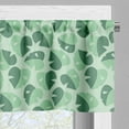 thumbnail image 5 of Ambesonne Tropical Valance & Curtain, Exotic Fashion Monsteras, 55"x45", Jade Green and Pale Grey, 5 of 7