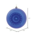 thumbnail image 2 of Vickerman 4.75" Cobalt Blue Shiny Star Brite Ball Ornament, 4 per Bag, 2 of 4