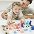 Toddler Montessori Toys Teaches Number, Counting, Math, Stacking Fun ...