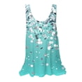 thumbnail image 2 of UPPADA Hauts d'Été pour Femmes 2025, Débardeur Ample Tendance Imprimé Floral Col Rond Blouse en Chiffon Décontractée Sans Manches, 2 of 5