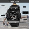 thumbnail image 3 of SKMEI Mens Digital Sports Watches Multifunctional 50M Waterproof LED Alarm Backlight Watch, 3 of 8