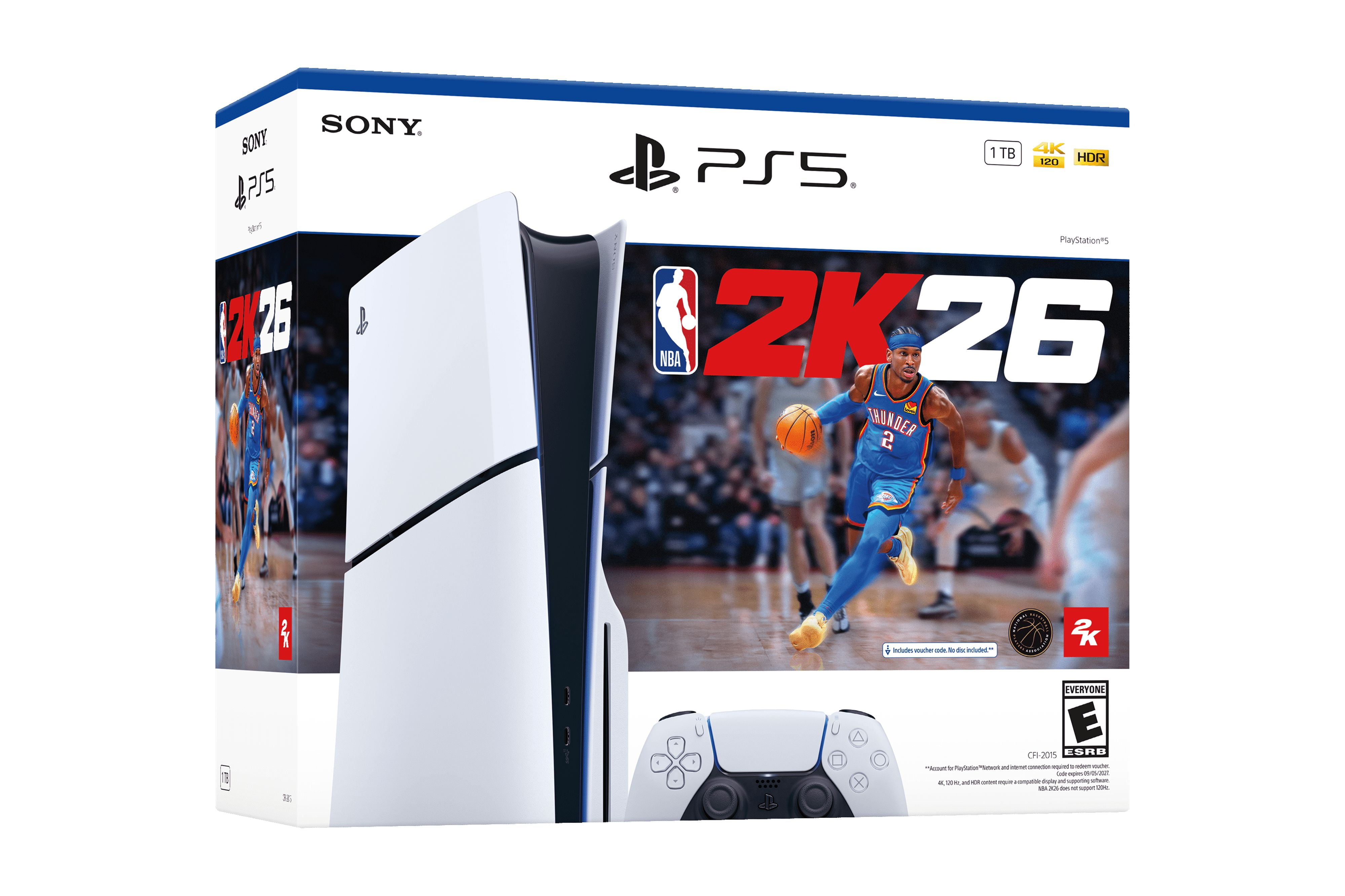PlayStation 5 Disc Console Slim with NBA 2K26 thumbnail 6