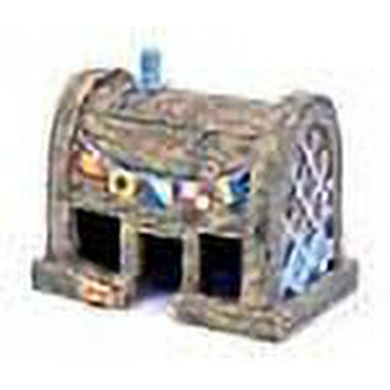 Penn Plax Spongebob Squarepants Aquarium Resin Ornament The Krusty Krab Brown Color Medium