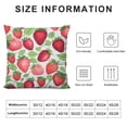 thumbnail image 6 of COMIO Strawberry Throw Pillow Covers Home Decor  Strawberry Decorative Pillowcase Cushion Cover Soft Durable for Bed Sofa Couch, 2 Sets, 6 of 6
