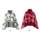 thumbnail image 3 of Naiovety Mujer cobija vestible sudadera último invierno esencial suave cálido polar sudadera TV manta Toallas y Paños gris blanco, 3 of 6