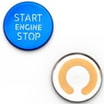thumbnail image 3 of Xotic Tech Blue Keyless Start Stop Engine Push Button Decorative Cover for Audi A4 A5 Q5 A6 S6 A7 S7, 3 of 8