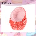 thumbnail image 3 of Uxcell 300 Count Cupcake Liners Cupcake Cups Standard Size Muffins Liners Papers Baking Cups Wrappers Greaseproof Pink Love, 3 of 6