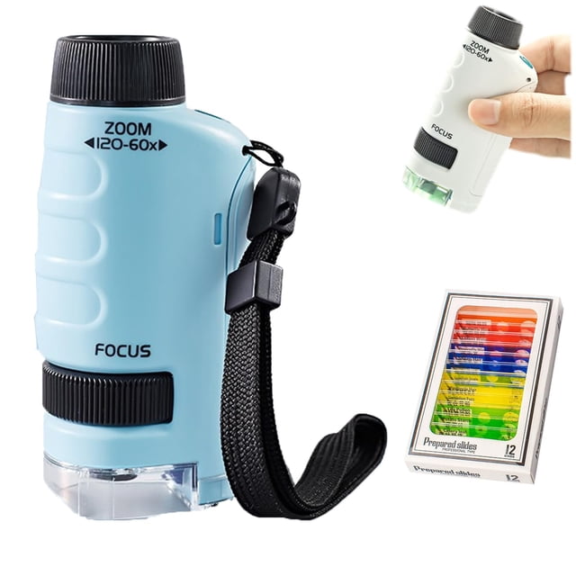 2024 Nouveaux Mini Labsters Miniscope Enfants Miniscope Portable Mini Labsters Mini Labsters Portable de Poche 60x 120x