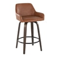 thumbnail image 4 of Daniella Counter Stools for Kitchen Counter in Dark Brown Walnut Wood, Counter Height Chairs, Bar Stools Set of 2, Counter Height Chairs, Bar Stools For Kitchen Island, 4 of 6