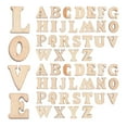 thumbnail image 1 of HEATSHAKING 200Pcs Wood Letters for Crafts Plain Surface Letter Decor Children Parents Craft Enthusiasts, 1 of 7