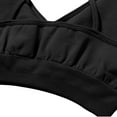 thumbnail image 6 of khonts,Women's Sport Bra Seamless Padded Active Workout Gym Yoga Crop Gathering Tank Tops Black XL, 6 of 9