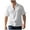 White, variant on Dagugfen Summer Shirts for Men Button V Neck Short Sleeve Loose Lightweight Beach Travel Casual Tee Tops