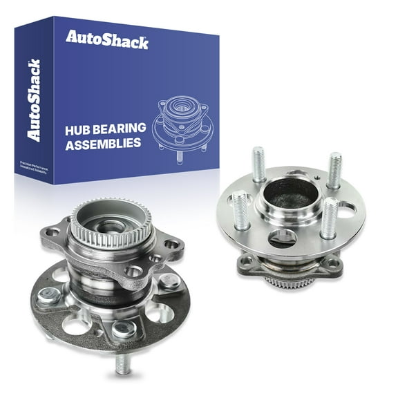 AutoShack Rear Wheel Hub Bearing Assemblies with ABS| Replacement for 2012-2017 Hyundai Accent 2012-2017 Kia Rio | 2-PC