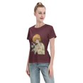 thumbnail image 4 of Women's Basic Short Sleeve T-Shirt Cardinal Girl Sakura, 4 of 6