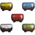 thumbnail image 2 of ARTKETTY Succulent Plant Pots - 4.7 Inch Ceramic Cactus Planter Pots Tripod Mini Glazed Flower Pots with Drainage Hole, 2 of 5
