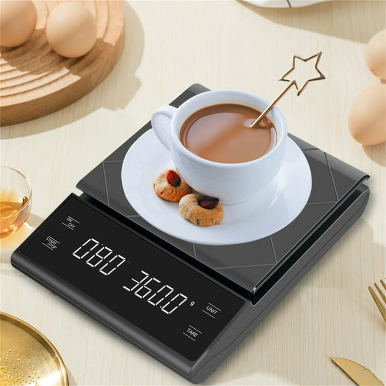 Dream Lifestyle Coffee Scale LCD Display Multifunctional High Precision  Portable Kitchen Electronic Digital Food Scale with Timer for Home 