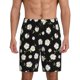 thumbnail image 1 of Balery Daisies Flowers Pantalones cortos de pijama de punto de algodón para hombre con cinturilla y bolsillos-Medium, 1 of 6
