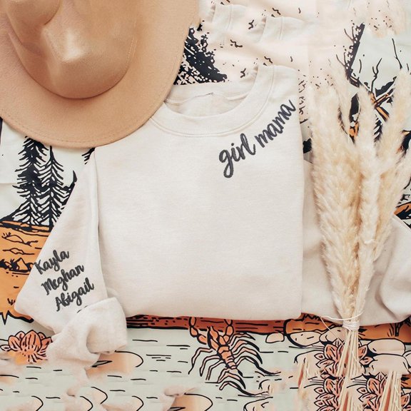 Embroidered with Names Mother's Day Gift, Sweatshirt