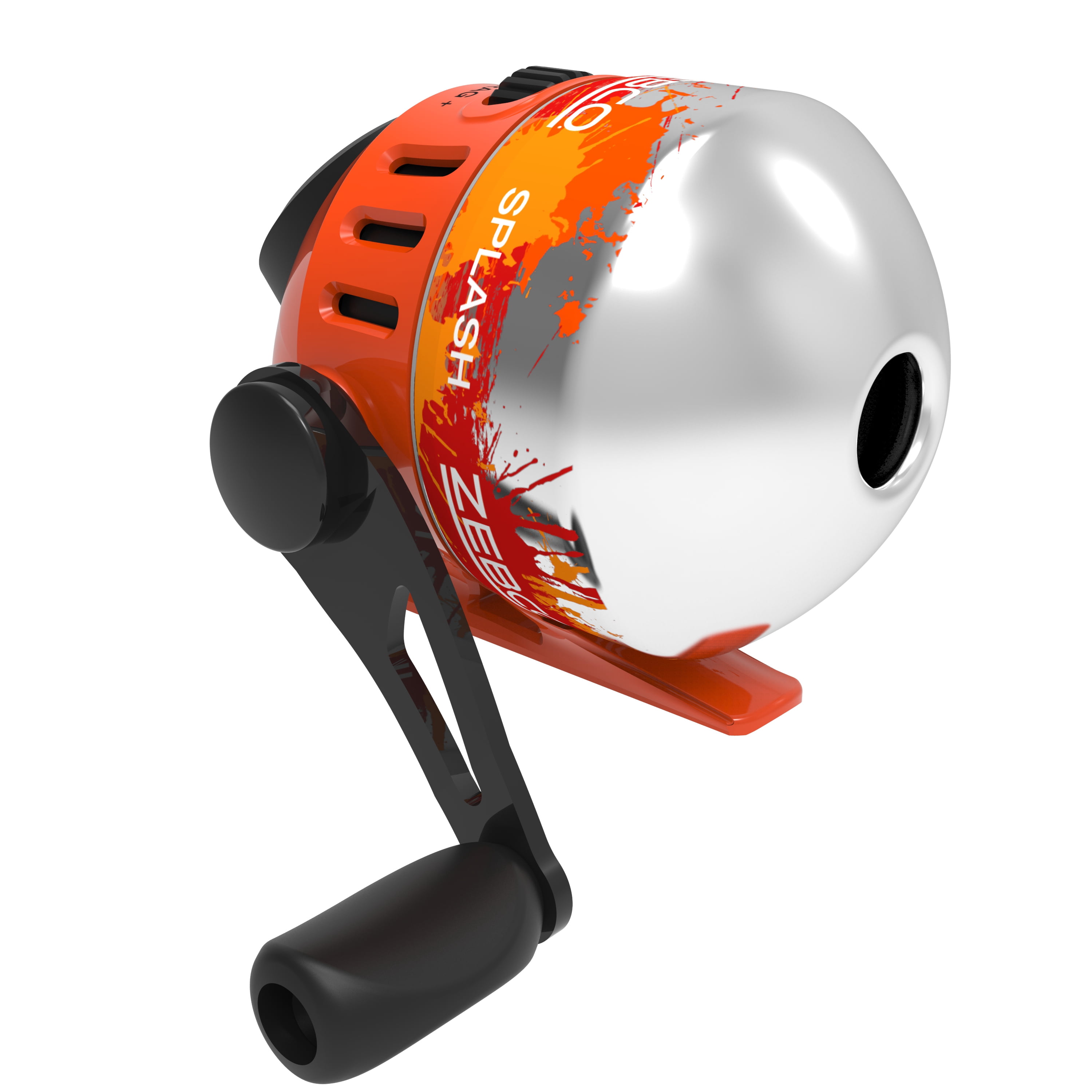 Zebco Splash Spincast Reel and Fishing Rod Combo, 6-Foot Fishing Pole, Orange