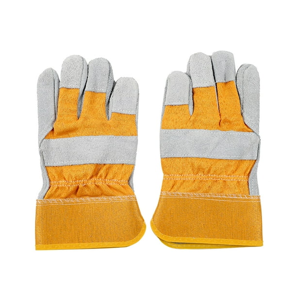 Guantes De Soldadura Piel De Vacuno Resistente Al Calor Guantes De Forja Protección De Mano Tomshoo Corto