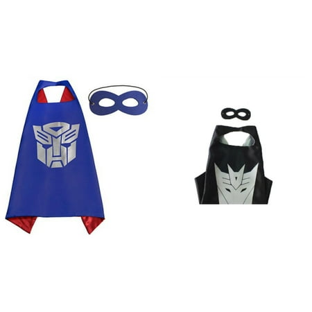 Autobot & Decepticon Costumes - 2 Capes, 2 Masks w/Gift Box by Superheroes