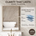 thumbnail image 5 of 2-Pack 22"x30" Brushed Gold Bathroom Mirrors for Over Sink, Rectangular Vanity Wall Mirrors with HD Glass & Rustproof Aluminum Alloy Frame, Ideal for Modern Chic Space Remodel, 5 of 8
