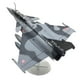 thumbnail image 2 of Avión de ataque francés Rafale a escala 1:72, modelo de avión fundido a presión con base de exhibición para oficina, estante, bar y sala de estar. gris, 2 of 8