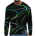 thumbnail image 2 of Blczomt White Compression Shirts for Men Long Sleeve Graphic Crew Neck T Shirt L, 2 of 5
