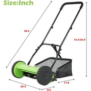 FDW Lawn Mower Grass Cutter Machine, with Collection Box (Push Reel Mower, 12mm to 45mm of Height)