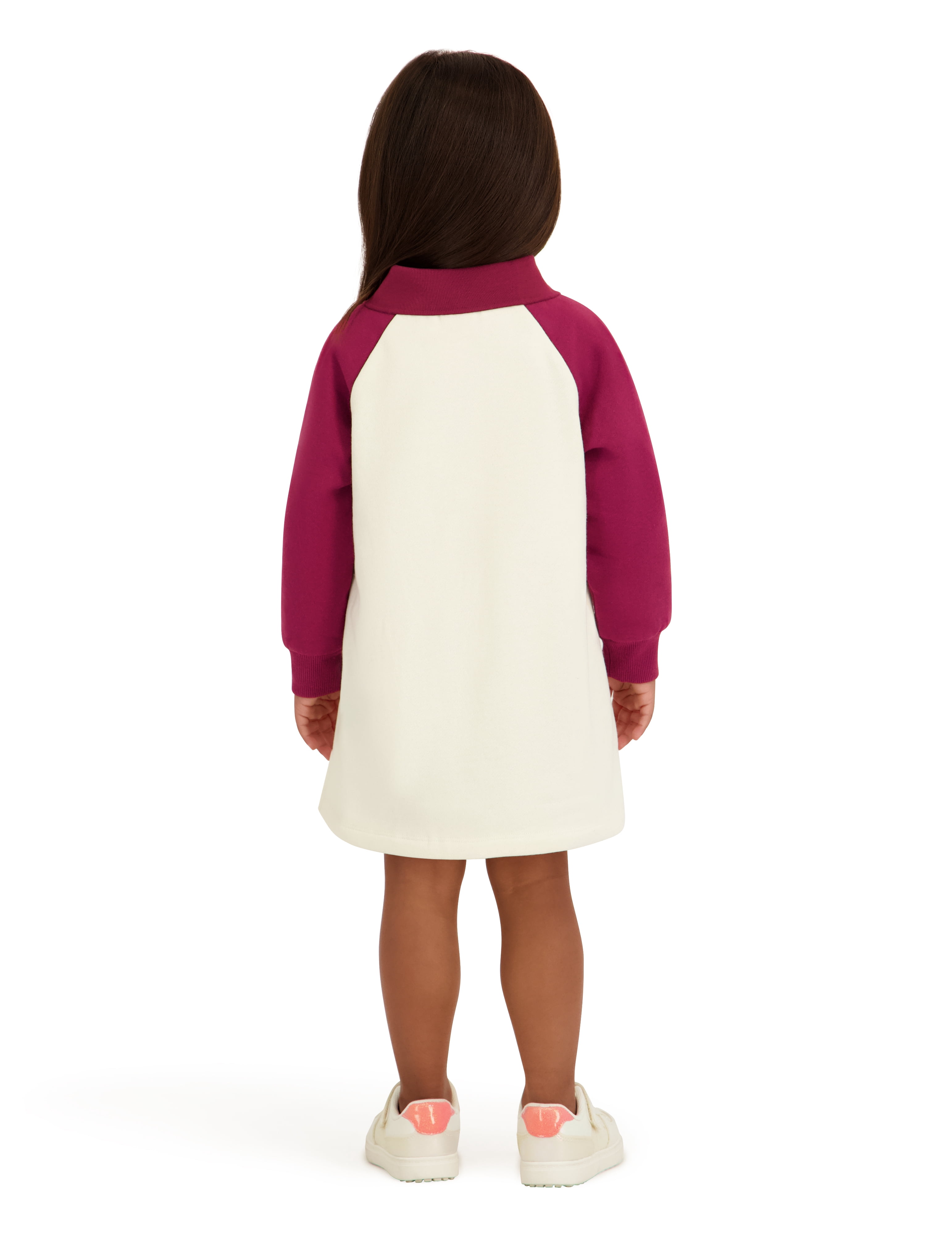 Minnie Mouse Toddler Girls Collared Fleece Dress, Sizes 12 Months - 5T